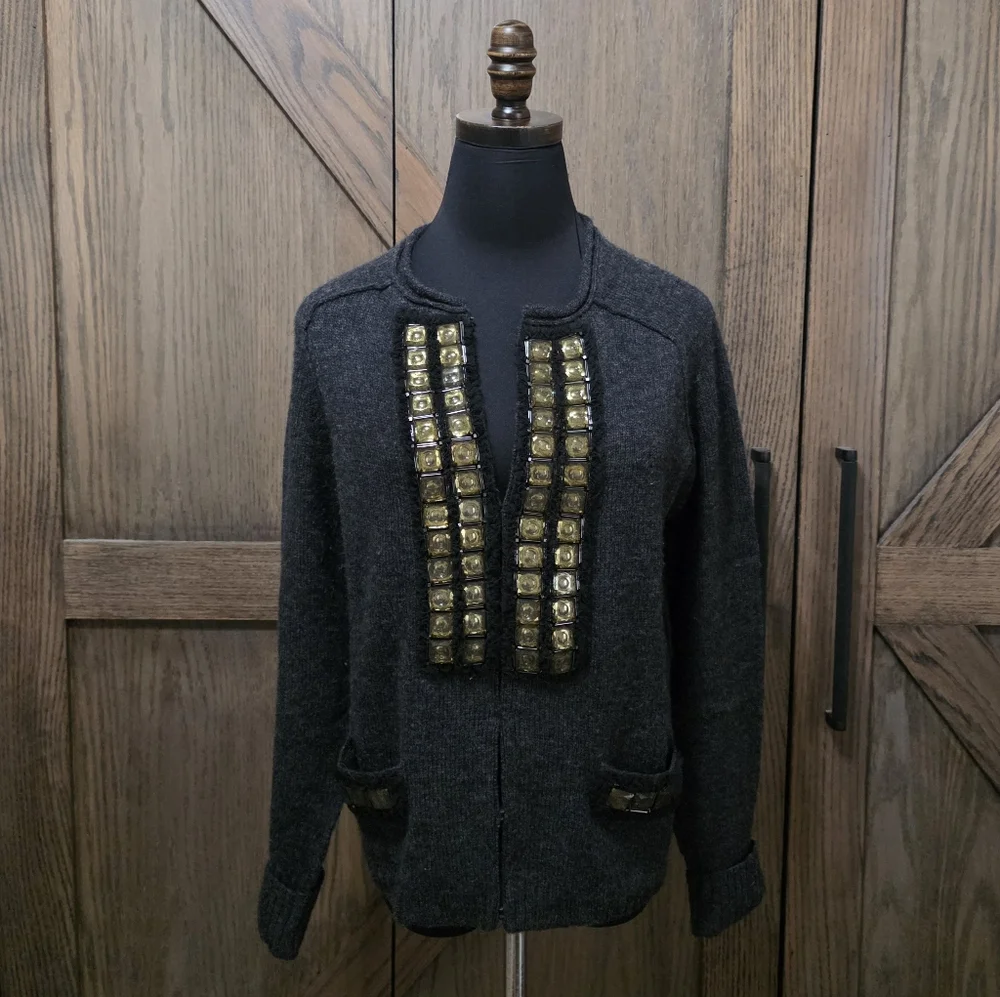 Tory Burch Embellished Cardigan - Picture 1 of 6